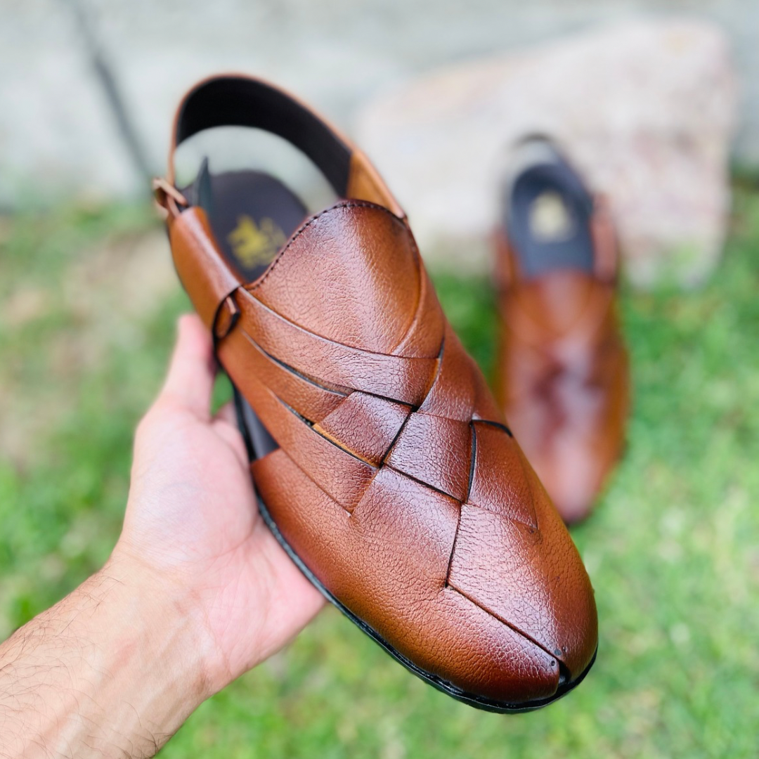 Pure handmade peshawri chappal FF-4019