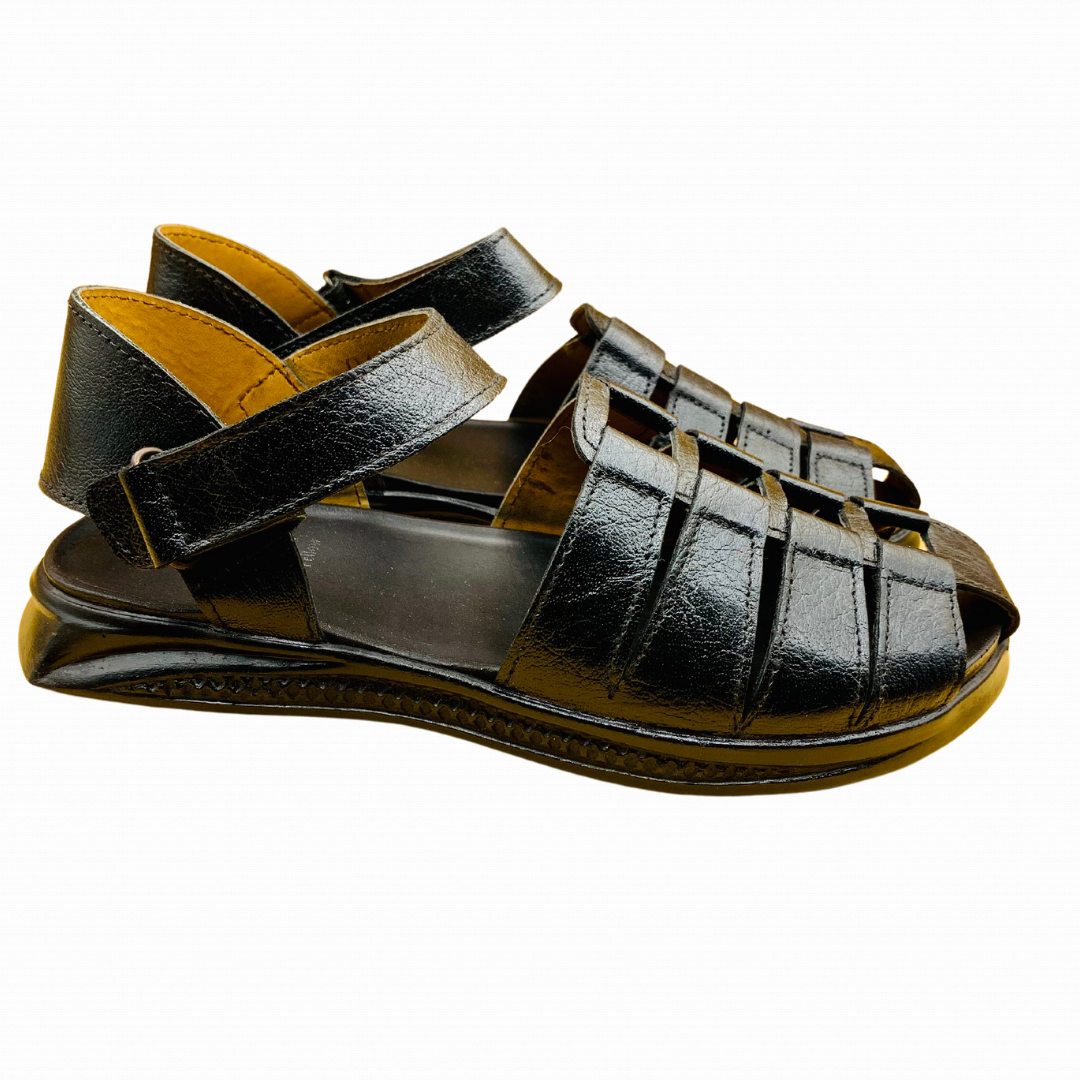 StrideCraft Men's Luxe Leather Sandals"