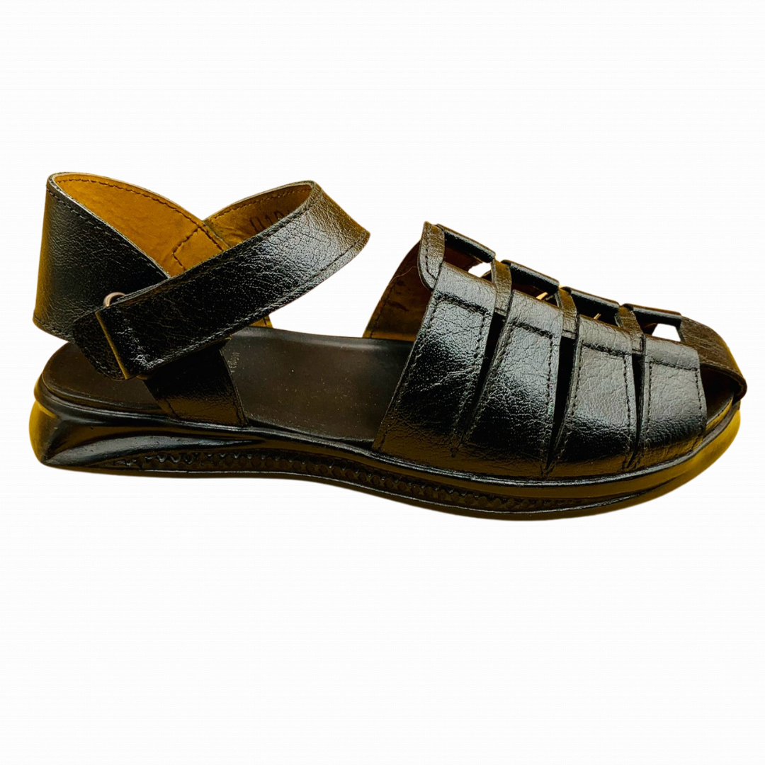 StrideCraft Men's Luxe Leather Sandals"